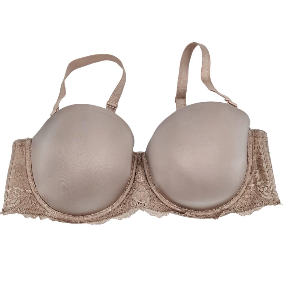 Torrid Lightly Lined Multiway Strapless Microfiber Underwire Bra Size 42DD